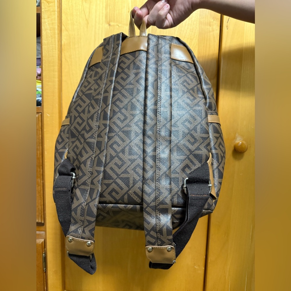 Brown Patterned Backpack - image 2